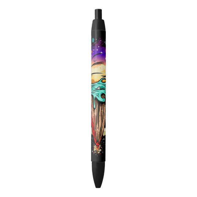 Ice Cream World Black Ink Pen (Front Vertical)