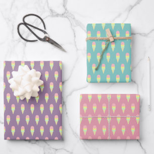 Ice Cream Wrapping Paper Sheet