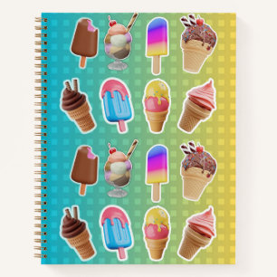 Ice Creams and Popsicles Notebook