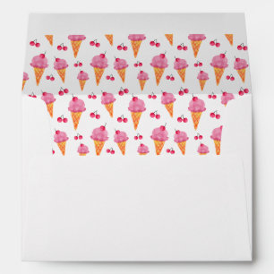 Ice creams & cherries envelopes