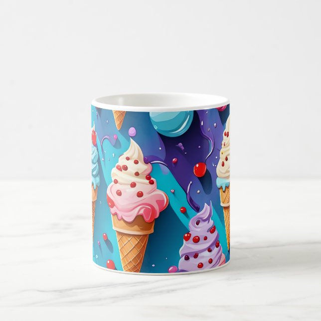 Ice Creams Colourful Art  Coffee Mug (Center)