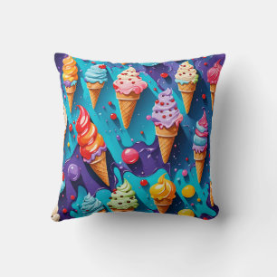 Ice Creams Colourful Art  Cushion