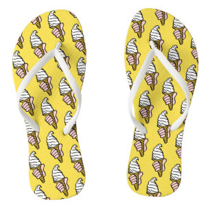 Ice Creams on a Pair of Flip Flops