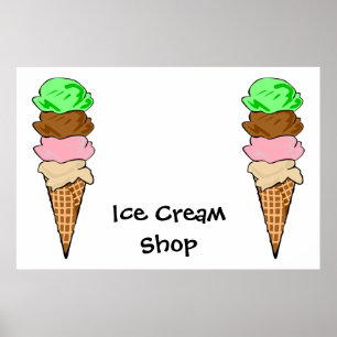 Ice CreamShop Poster