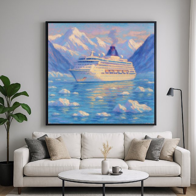 Ice Cruise - Pastel Painting Style Art Poster (Creator Uploaded)