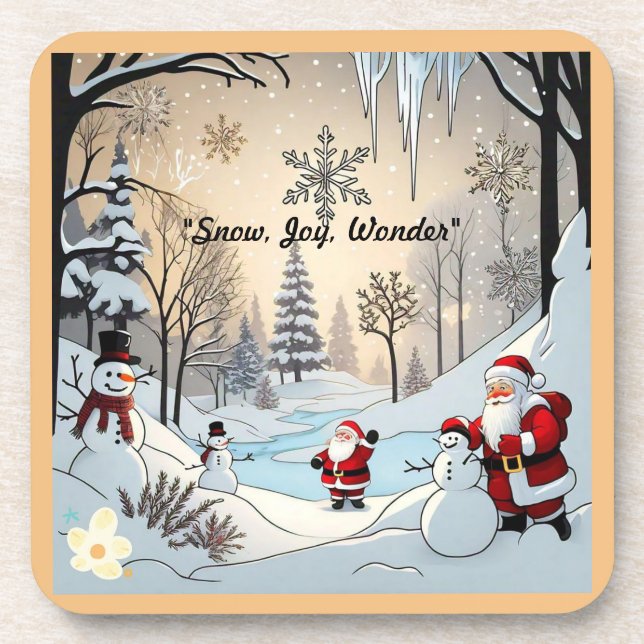 "Ice Crystal Beauty" Coaster (Front)