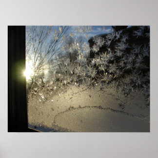 Ice Crystals Poster