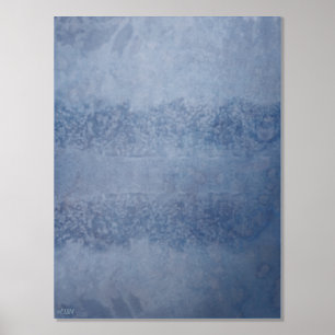 Ice Crystals VII Silver Foil Print