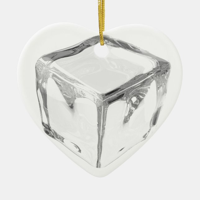 Ice cube ceramic tree decoration (Front)