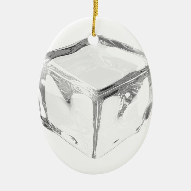 Ice cube ceramic tree decoration (Front)