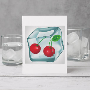 Ice Cube Cherries Invitations