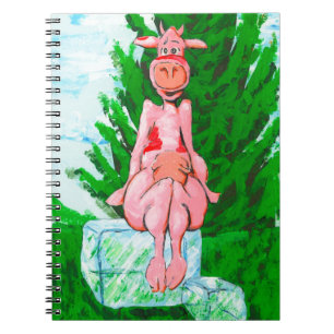 Ice Cube Cow Notebook