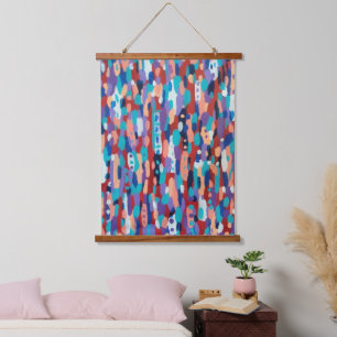 Ice Dance Abstract Hanging Tapestry