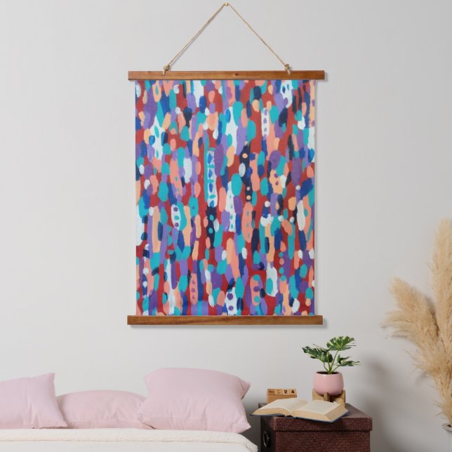 Ice Dance Abstract Hanging Tapestry (Bedroom)
