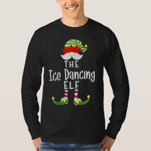 Ice Dancing Elf Group Christmas Pajama Party T-Shirt