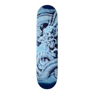 Ice Dragon Element Custom Pro Park Board Skateboard