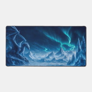 Ice Dragon of the Aurora Citadel Desk Mat