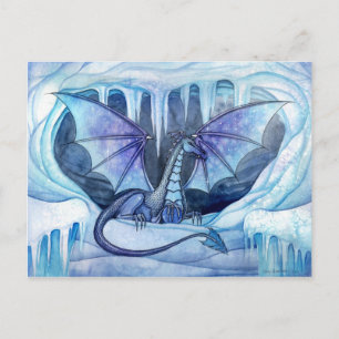 Ice Dragon Postcard by Molly Harrison