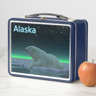 Ice Edge Polar Bear - Alaska Metal Lunch Box