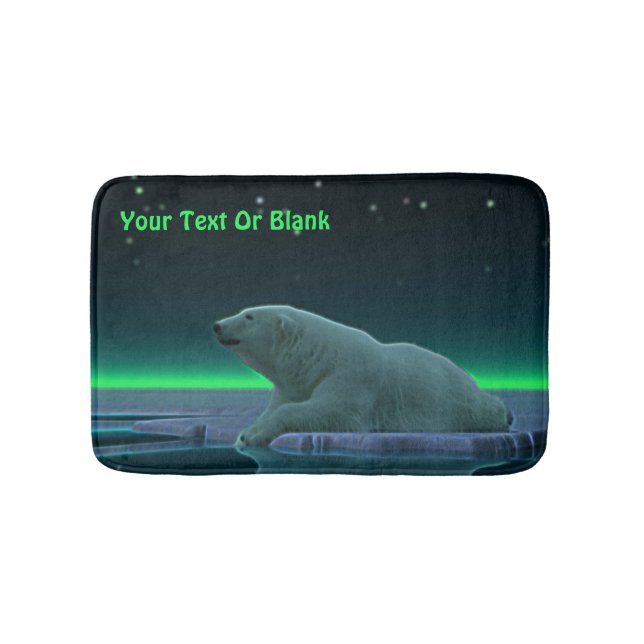 Ice Edge Polar Bear Bath Mat (Front)