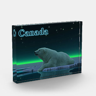 Ice Edge Polar Bear - Canada Photo Block
