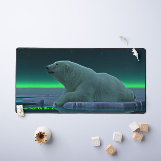 Ice Edge Polar Bear Desk Mat (Kids Table)