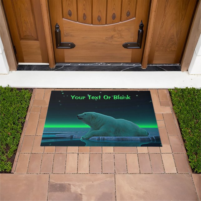 Ice Edge Polar Bear Doormat (Outdoor)