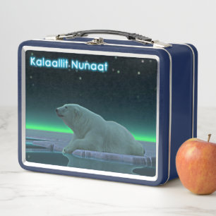Ice Edge Polar Bear - Greenland Metal Lunch Box