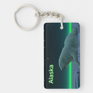 Ice Edge Polar Bear Key Ring