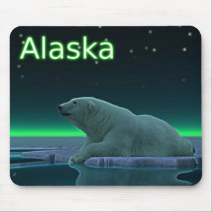 Ice Edge Polar Bear Mouse Mat
