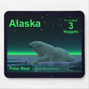 Ice Edge Polar Bear Mouse Mat