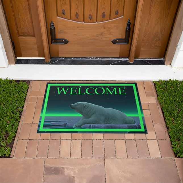 Ice Edge Polar Bear - Welcome Doormat (Outdoor)