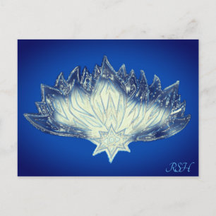 Ice Elemental Lotus Postcard