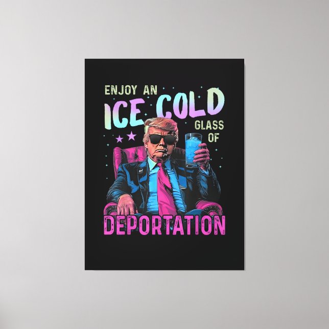 ICE Enjoy an Ice Cold Canvas Print (Front)