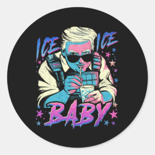 Ice Enjoy An Ice Cold Gl Of Deportation 2 Classic Round Sticker