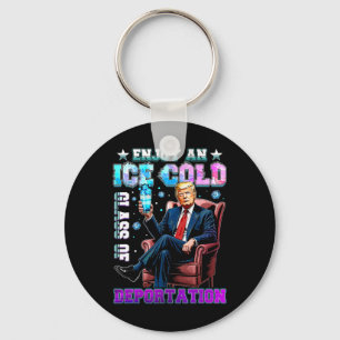 Ice Enjoy An Ice Cold Gl Of Deportation 5 Key Ring