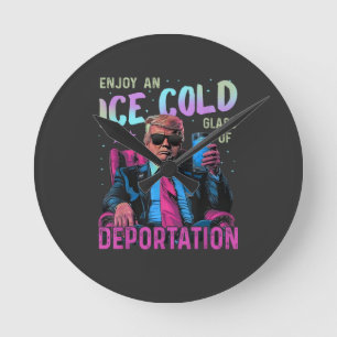 ICE Enjoy an Ice Cold Round Clock