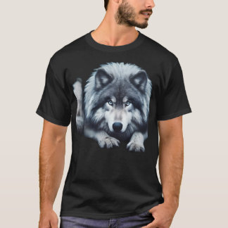 Ice-Eyed Wolf – Spirit of the Northern Wild T-Shirt