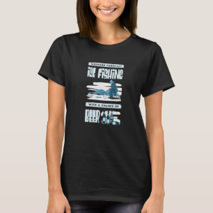 Ice Fisherman Frozen Lake Beer Fish Hole Ice Fish T-Shirt
