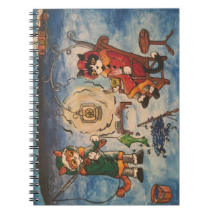 Ice Fishing at Night Notebook