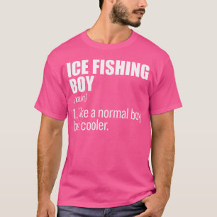 Ice Fishing Boy Noun Definition Ice Fisher Fishing T-Shirt