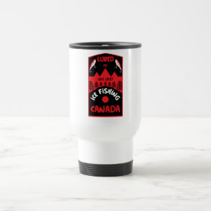 Ice Fishing Canada Travel Mug