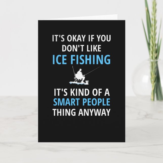 Ice Fishing Gift | Ice Fisherman Ice Fishing Lover Card (Front)