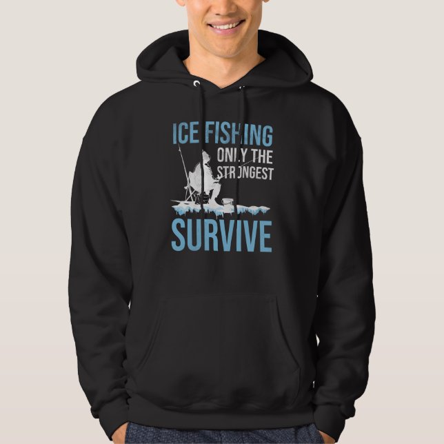Ice Fishing Gift | Ice Fisherman Ice Fishing Lover Hoodie (Front)
