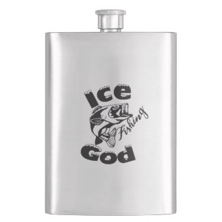 Ice Fishing God - Classic Flask