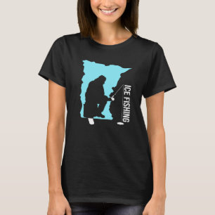 Ice Fishing Graphic Fishing Rod Ice Fisher Ice Fis T-Shirt