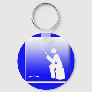 Ice Fishing Logo Key Ring