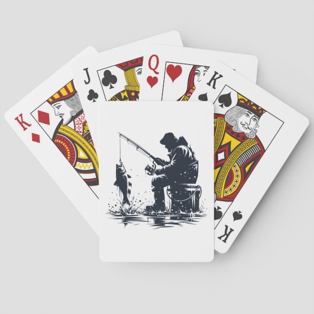 Ice Fishing Playing Cards (Back)