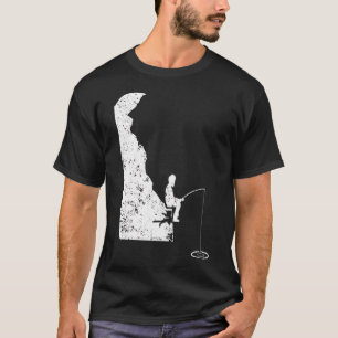 Ice Fishing Pole Shirt DE Bass Fishing Catfish Shi