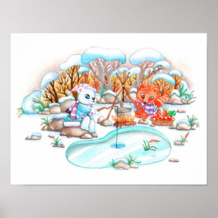 Ice Fishing Poster